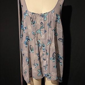 Torrid see-thru butterfly top. Size 2. Like new!